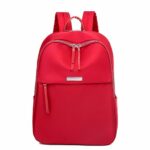 Sac à dos femme style preppy en oxford - Rouge - Sac à dos Sac