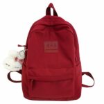 Sac à dos imperméable en nylon pour ado - Rouge - Sac à dos Sac