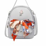 Mini sac à dos femme style coréen - Gris - Sac à main Sac bandoulière