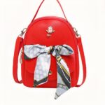 Mini sac à dos femme style coréen - Rouge - Sac à dos Sac à dos scolaire