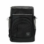 Sac à dos isotherme couleur unie avec glacière - Noir - Sac à dos Sac