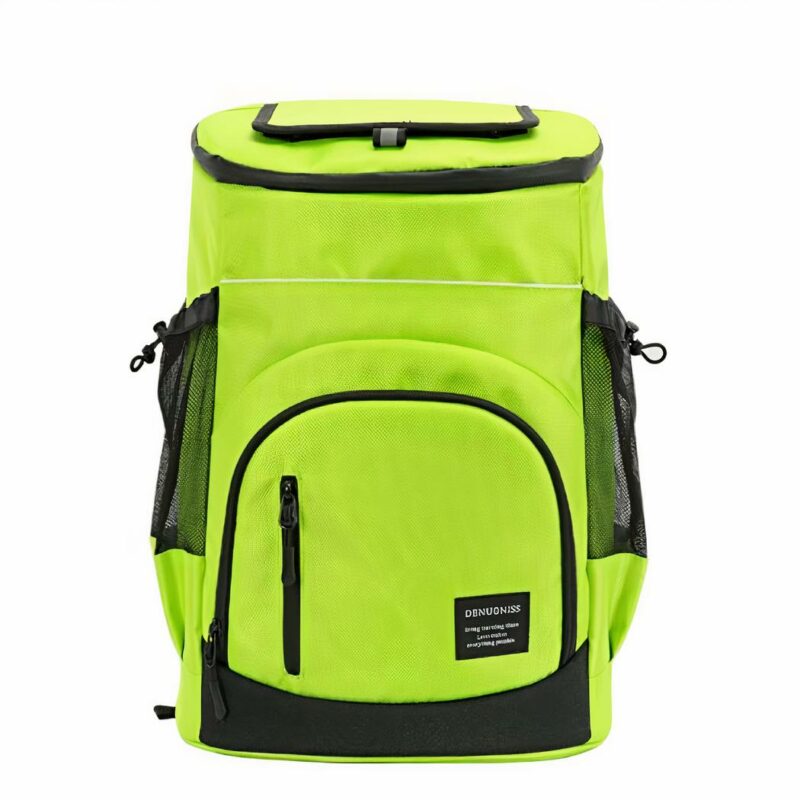 Sac à dos isotherme couleur unie avec glacière - Vert - Sac à dos Sac