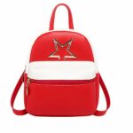 Mini sac à dos femme en cuir PU - Rouge - Sac à main Sac à dos