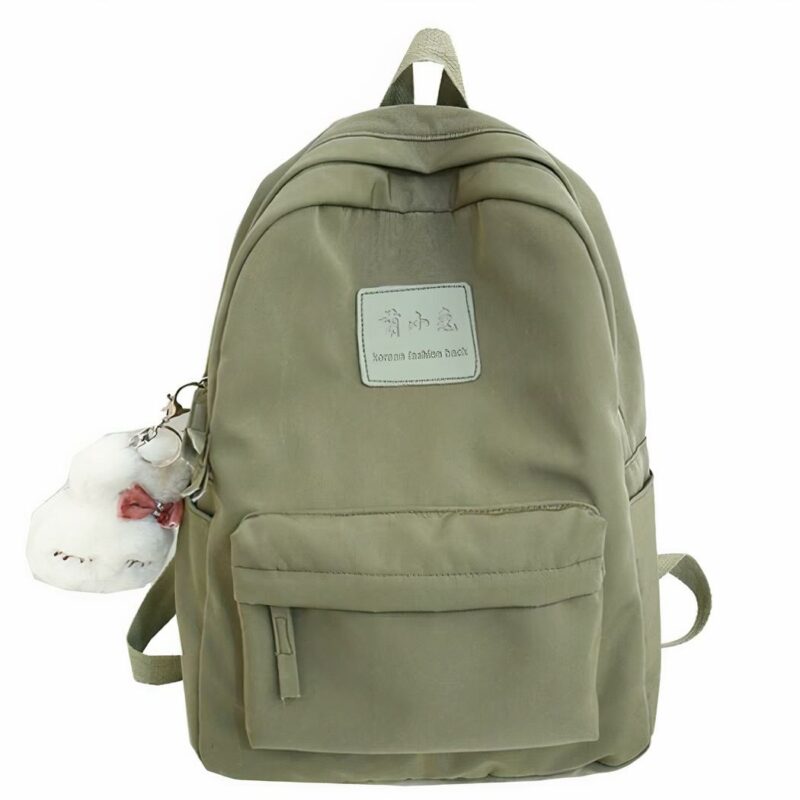 Sac à dos imperméable en nylon pour ado - Vert - Sac à dos Sac