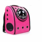 Sac à bulle de voyage vintage pour animaux de compagnie - Rose foncé - Chat Chien