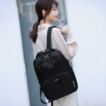 Sac à dos femme style urbain - Noir, M - Sac à dos pour ordinateur portable Sac à dos