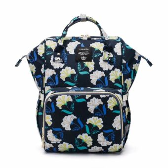 Sac à langer au look rétro - Bleu marine - Couche Sac à langer