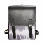 Grand sac à dos cuir PU pour femme - Noir - Sac à main Sac