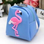 Mini sac à dos femme motif flamant rose - Sac à main Porte-monnaie