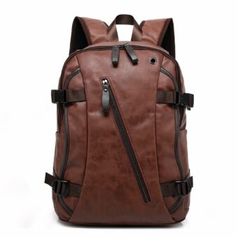 Sac à dos vintage en cuir pour homme - Marron - Sac Sac à dos