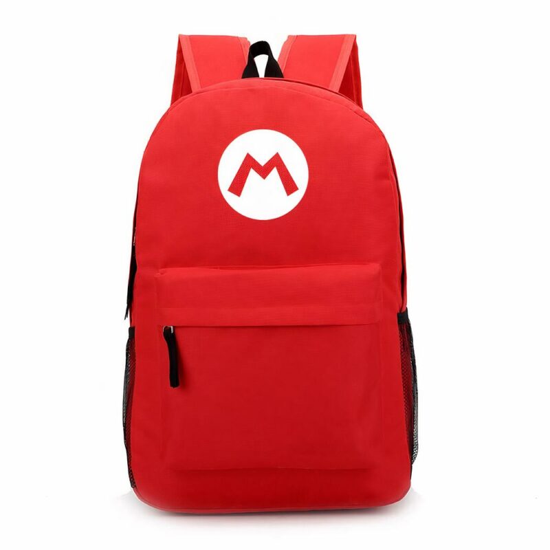 Sac à dos Super Mario couleur unie - Rouge - T-shirt Sac à dos scolaire