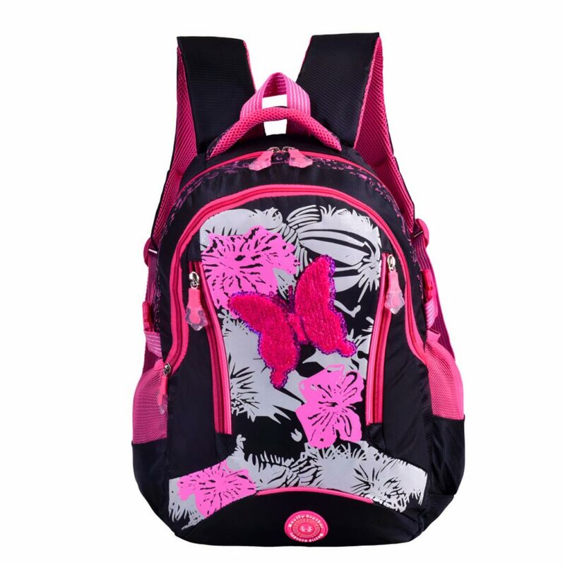 Sac à dos fille coloré motif papillon - Sac à dos Sac à dos scolaire