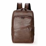 Sac à dos d'ordinateur en cuir - Marron foncé - Sac à dos Cuir