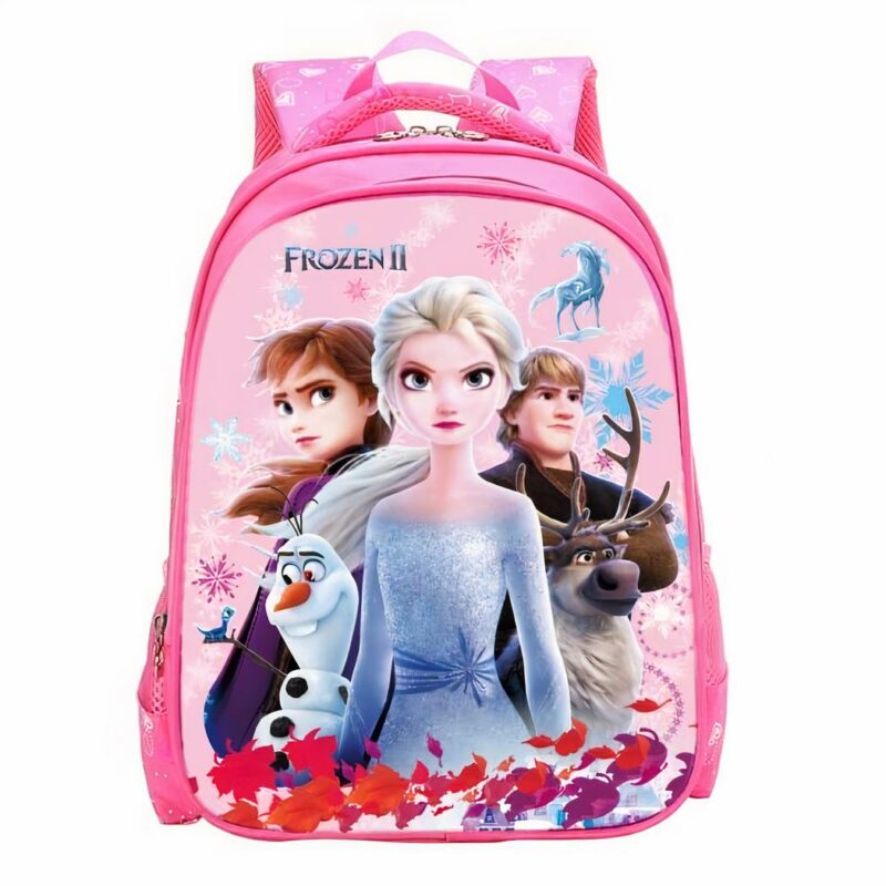 Sac à dos Elsa et Anna, La Reine des Neiges - Rouge - Gelé Sac à dos scolaire