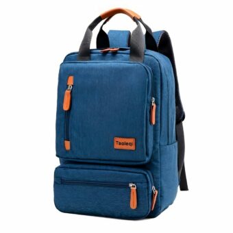 Sac à dos d'ordinateur design épuré - Bleu foncé - Sac à dos scolaire Sac à dos