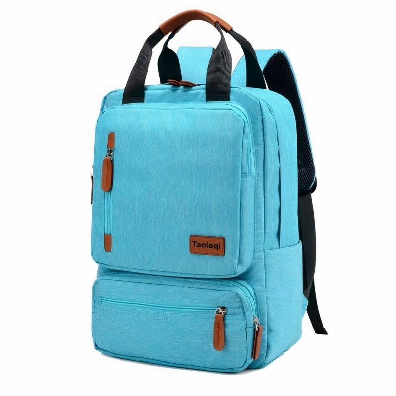 Sac à dos d'ordinateur design épuré - Bleu ciel - Sac à dos Sac à dos scolaire