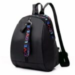 Mini sac à dos femme noir style coréen noir avec ecriture love