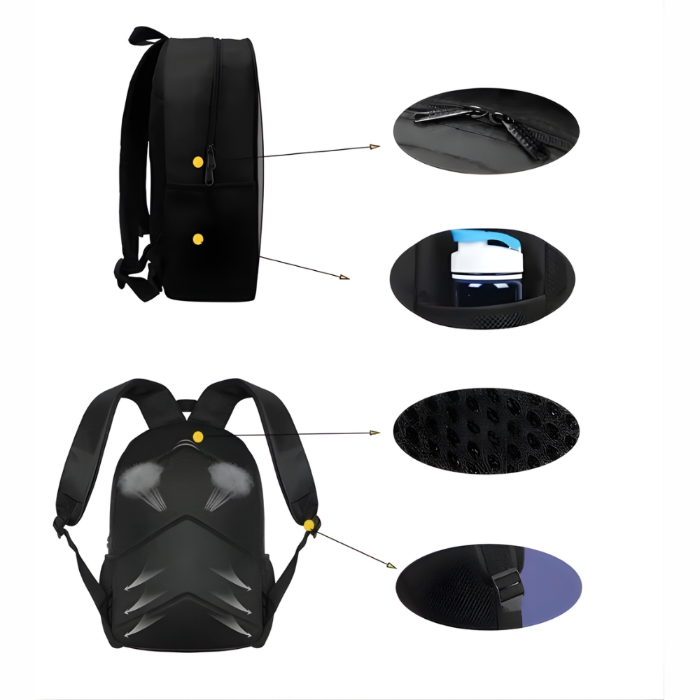 Kebeixuan Sac à Dos D'écolier, Style Porte De Réfrigérateur, Sac à Dos Pour école Primaire, Collège, Adolescent, Enfant, Garçon, Bleu, Taille L