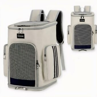Vous aimeriez emmener votre animal de compagnie en voyage ? Ce sac à dos respirant double poche pour animaux vous simplifiera les déplacements. En chemin, votre chat ou chien se logera confortablement dans le compartiment principal spacieux et bien aéré. Et vous pourrez mettre ses nourritures et affaires dans les deux grandes poches sur les deux côtés de ce magnifique sac de transport pour chien ou chat.