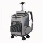 Notre incroyable sac à dos animaux portable avec chariot est l'accessoire parfait pour les propriétaires d'animaux qui recherchent une solution pratique et durable pour transporter leurs compagnons à quatre pattes.