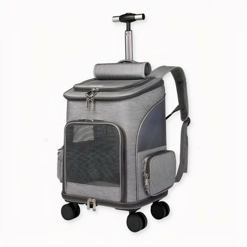Notre incroyable sac à dos animaux portable avec chariot est l'accessoire parfait pour les propriétaires d'animaux qui recherchent une solution pratique et durable pour transporter leurs compagnons à quatre pattes.