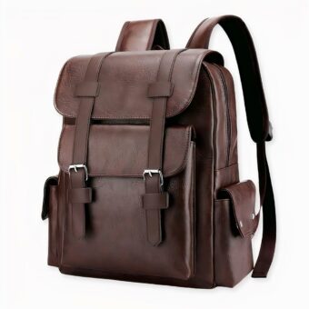 Ce sac à dos en cuir PU unisexe est parfait pour les hommes et les femmes qui recherchent un style décontracté.