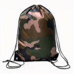 Petit sac à dos camouflage avec cordon de serrage - Sac à dos à cordon Cordon de serrage