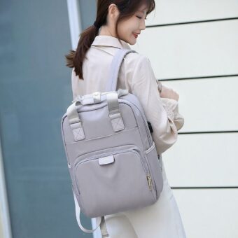 Sac à dos femme style urbain - Gris, M - Sac à dos pour ordinateur portable Sac à dos