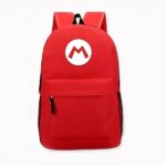 Sac à dos Super Mario couleur unie - Rouge - T-shirt Sac à dos scolaire.