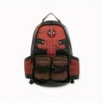 Sac à dos deadpool pour étudiant et adulte, bonne qualité et très pratique, couleur noir et rouge.