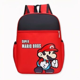 Sac à dos écolier imprimé Super Mario - Sac à dos Sac à dos pour enfants, couleur rouge. Bonne qualité et très à la mode.