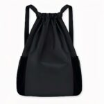 Sac à dos en nylon sport mixte, couleur noir, bonne qualité et très tendance.