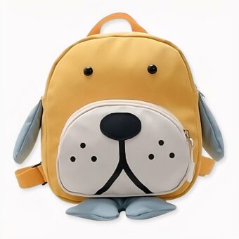 Sac à dos enfant en forme de chien, bonne qualité et à la mode.
