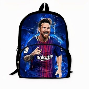 Sac à dos enfant imprimé Messi, couleur bleu. Bonne qualité et très tendance.