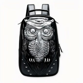 Vous aimez adopter un look original ? Ce sac à dos hibou 3D devrait vous intéresser. Un sac à dos impressionnant qui séduit autant pour son originalité que pour son élégance. L’avoir sur votre dos vous distinguera des autres. C’est le sac à dos idéal à avoir pour donner du caractère à son look.