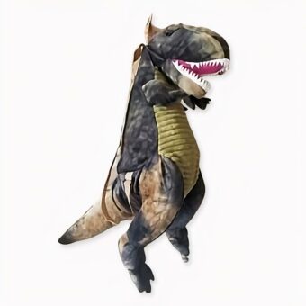 Sac à dos original dinosaure 3D suspendue avec un fond en bois