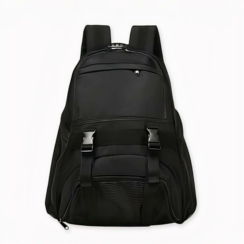 Sac_à_dos_sport_avec_poche_pour_ballon_2 Sac à dos sport avec poche pour ballon noir avec un fond blanc