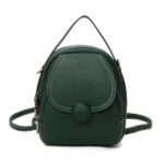 Petit sac à dos cuir femme - Vert - Sac à dos en cuir pour femmes Sac à dos