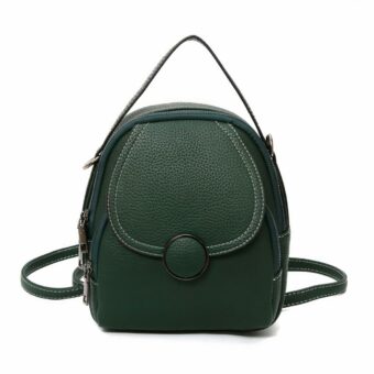 Petit sac à dos cuir femme - Vert - Sac à dos en cuir pour femmes Sac à dos