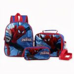 Ensemble 3 pièces sac d'école Spider-man - Sac à dos scolaire Sac à dos pour enfants