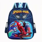 Sac à dos d'école Spiderman et ses amis bleu