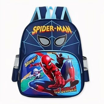Sac à dos d'école Spiderman et ses amis bleu