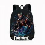 Sac à dos héro Fortnite noir et orange, bonne qualité et très à la mode.