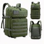 Sac à dos militaire de couleur vert, bonne qualité et très pratique.