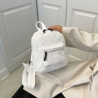 Petit sac à dos en tissu doux avec bretelles réglables