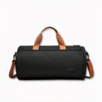 Sac à main de sport pour hommes et femmes noir et marron