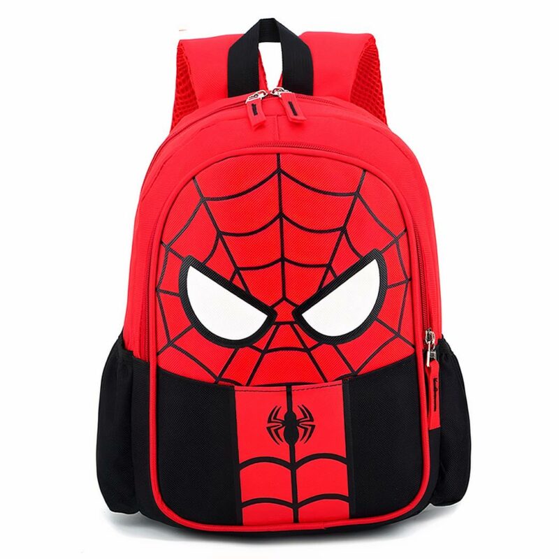 Sac à dos spider-man imperméable rouge avec un fond blanc