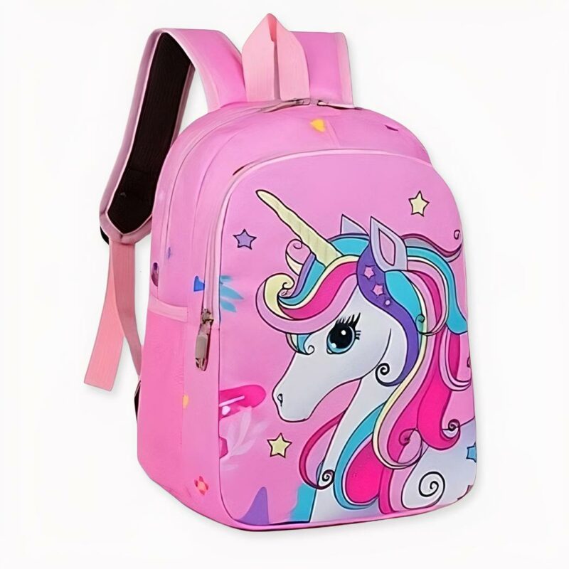 Sac à dos licorne avec respiration et motif coloré, bonne qualité et très à la mode.