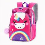 Mini sac à dos licorne multicolore pour filles rose et violet. Bonne qualité et très à la mode.