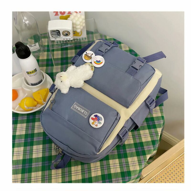 Ensemble de sacs à dos avec pendetif peluche ours 10